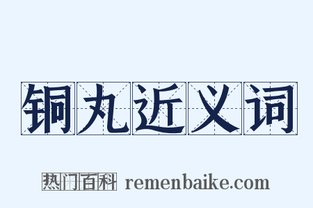 铜丸近义词是什么意思的图片